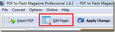 click "Edit Pages"