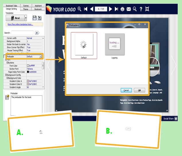 How Can Change the Preloader Image of Flipping Book