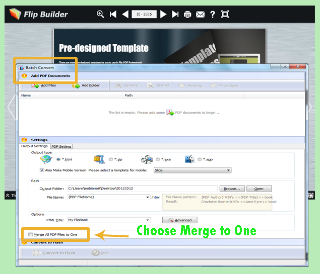 How to Batch Convert Files into One Flipbook