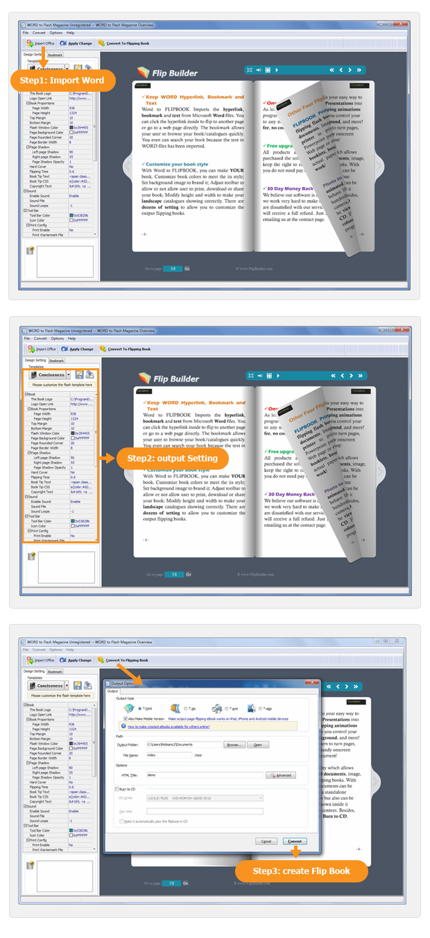 word_to_flash_magazine_steps